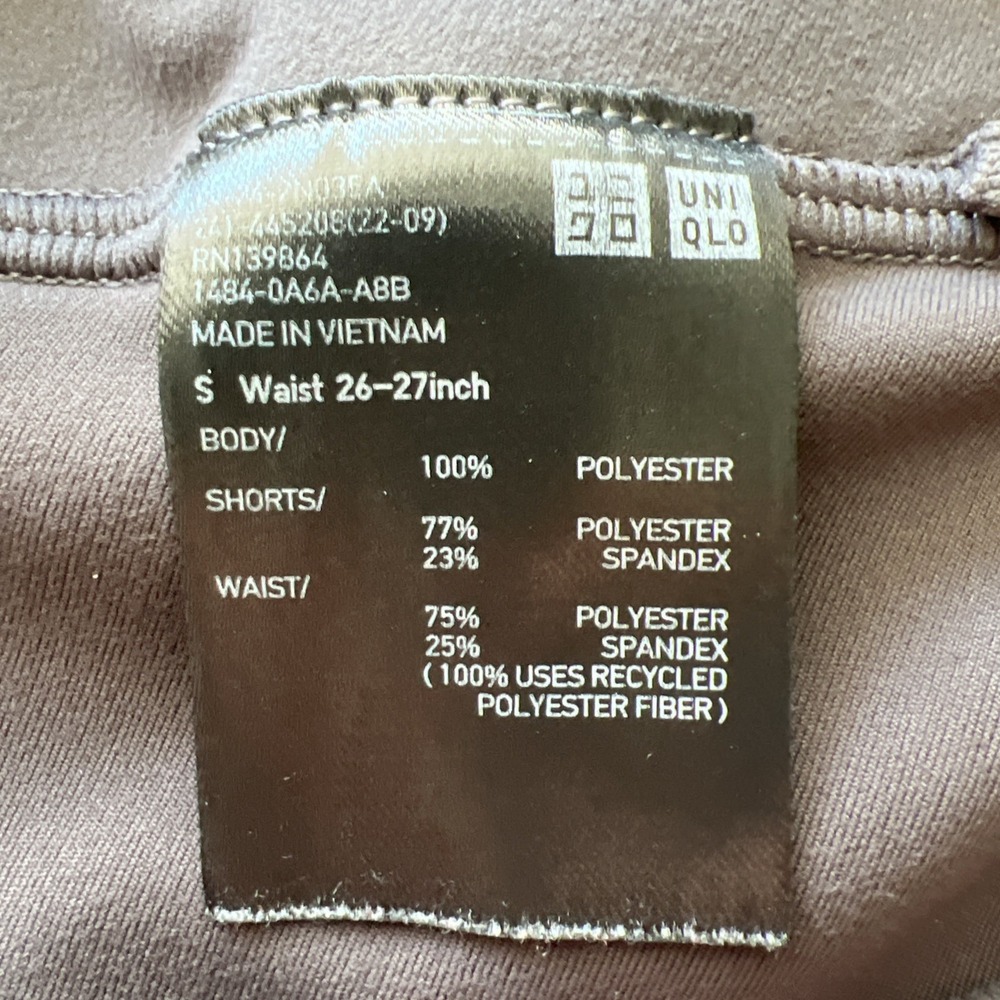 UNIQLO Shorts Ultra Stretch Running Womens S Gray Lined Zip Pocket Active Wear - Picture 9 of 10